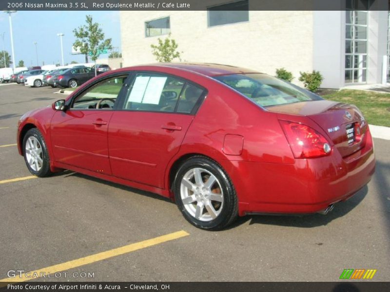 Red Opulence Metallic / Cafe Latte 2006 Nissan Maxima 3.5 SL