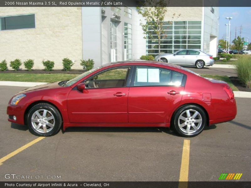 Red Opulence Metallic / Cafe Latte 2006 Nissan Maxima 3.5 SL