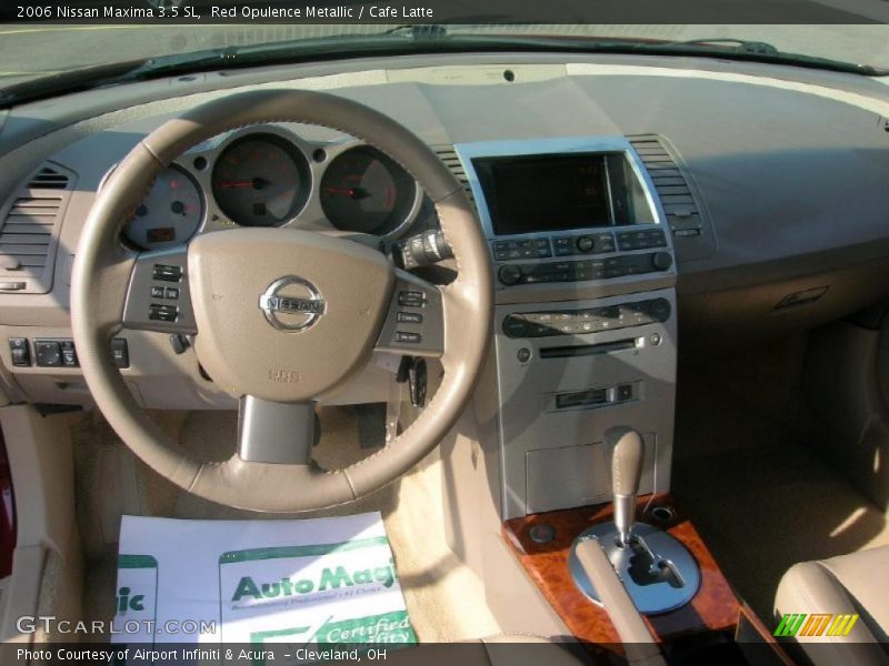 Red Opulence Metallic / Cafe Latte 2006 Nissan Maxima 3.5 SL