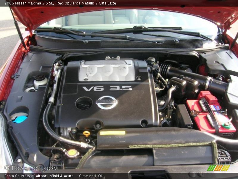 Red Opulence Metallic / Cafe Latte 2006 Nissan Maxima 3.5 SL