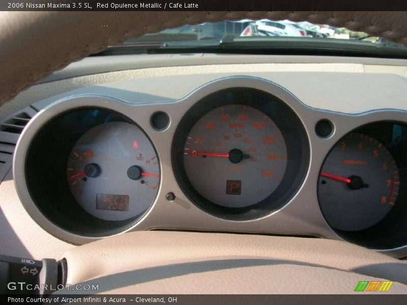 Red Opulence Metallic / Cafe Latte 2006 Nissan Maxima 3.5 SL