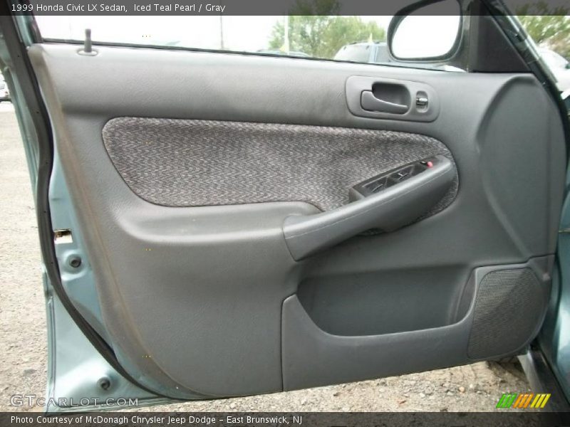 Iced Teal Pearl / Gray 1999 Honda Civic LX Sedan