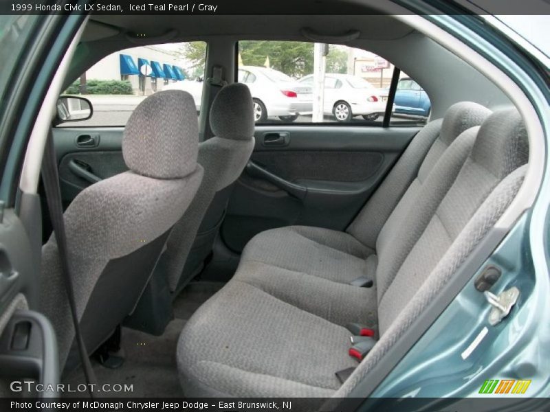 Iced Teal Pearl / Gray 1999 Honda Civic LX Sedan
