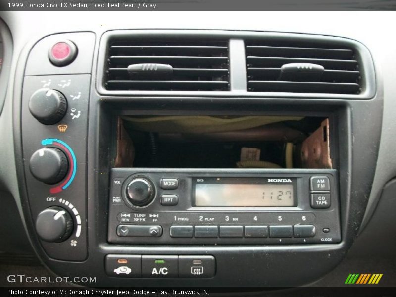 Iced Teal Pearl / Gray 1999 Honda Civic LX Sedan