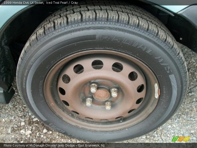 Iced Teal Pearl / Gray 1999 Honda Civic LX Sedan