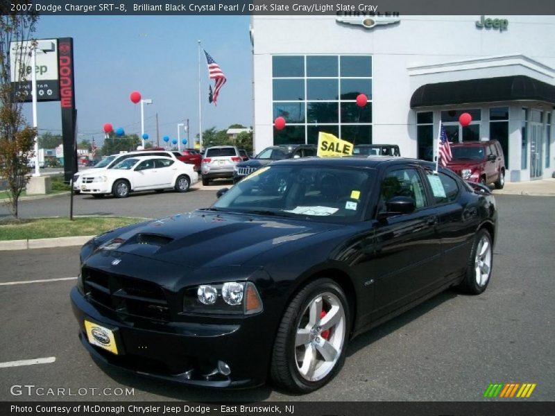 Brilliant Black Crystal Pearl / Dark Slate Gray/Light Slate Gray 2007 Dodge Charger SRT-8