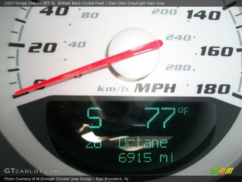Brilliant Black Crystal Pearl / Dark Slate Gray/Light Slate Gray 2007 Dodge Charger SRT-8