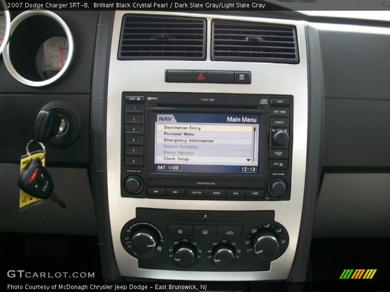 Brilliant Black Crystal Pearl / Dark Slate Gray/Light Slate Gray 2007 Dodge Charger SRT-8