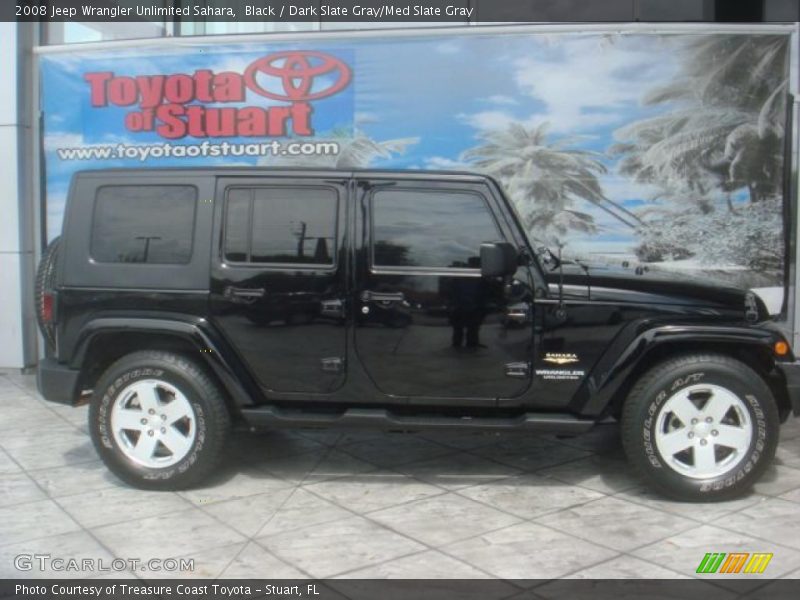 Black / Dark Slate Gray/Med Slate Gray 2008 Jeep Wrangler Unlimited Sahara