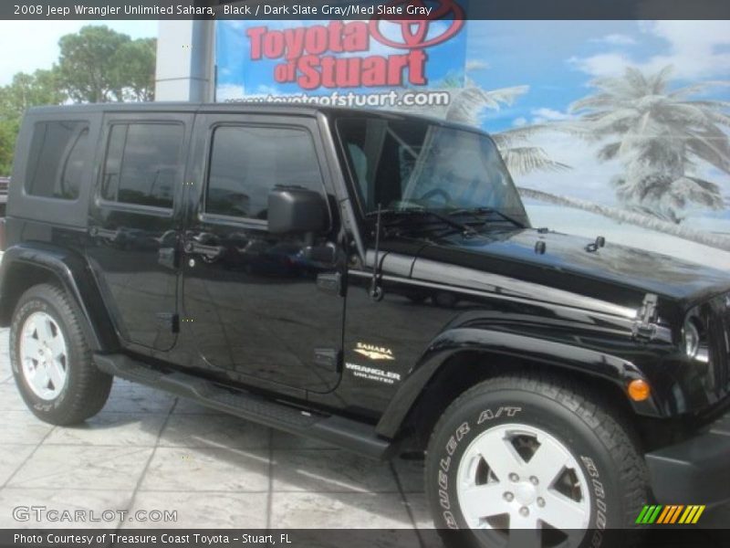 Black / Dark Slate Gray/Med Slate Gray 2008 Jeep Wrangler Unlimited Sahara