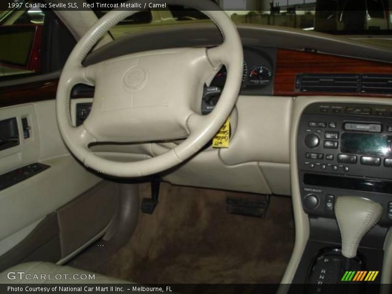 Red Tintcoat Metallic / Camel 1997 Cadillac Seville SLS