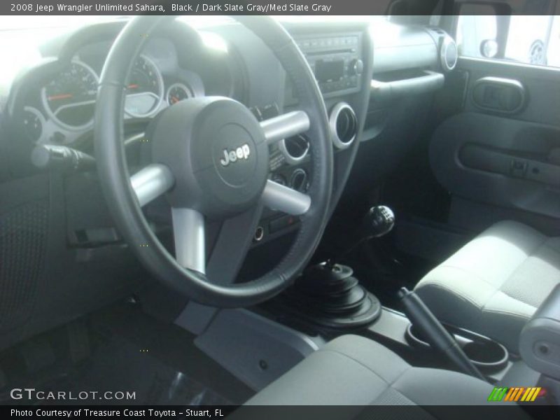 Black / Dark Slate Gray/Med Slate Gray 2008 Jeep Wrangler Unlimited Sahara