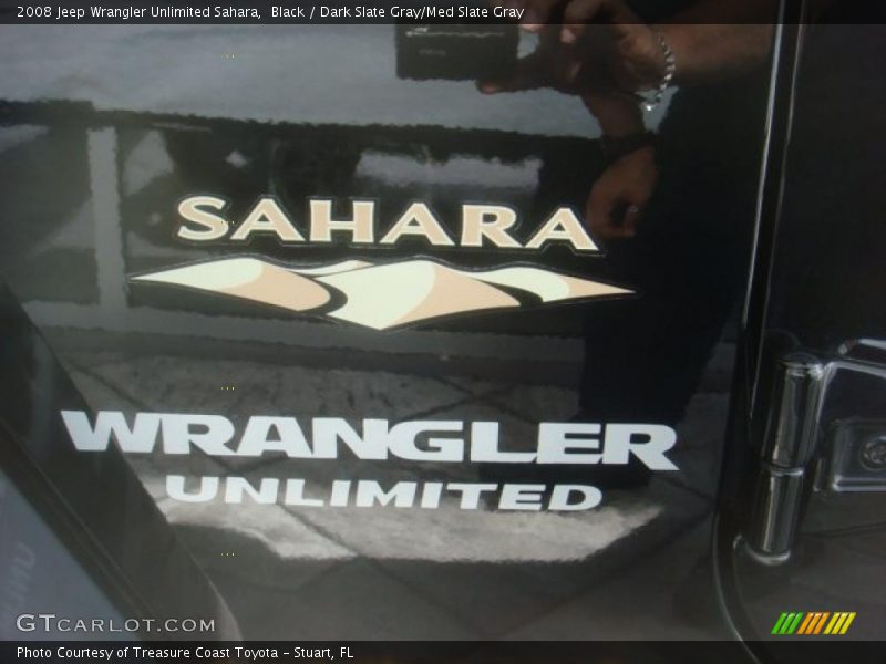 Black / Dark Slate Gray/Med Slate Gray 2008 Jeep Wrangler Unlimited Sahara