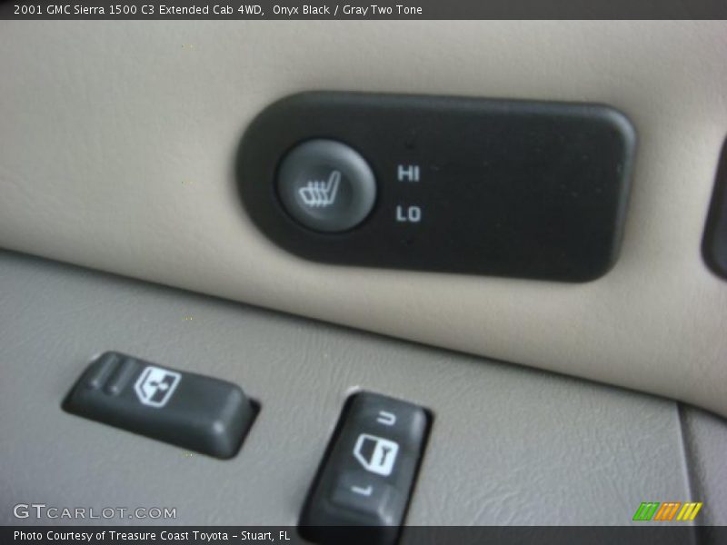 Onyx Black / Gray Two Tone 2001 GMC Sierra 1500 C3 Extended Cab 4WD