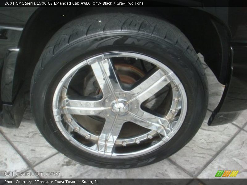 Onyx Black / Gray Two Tone 2001 GMC Sierra 1500 C3 Extended Cab 4WD