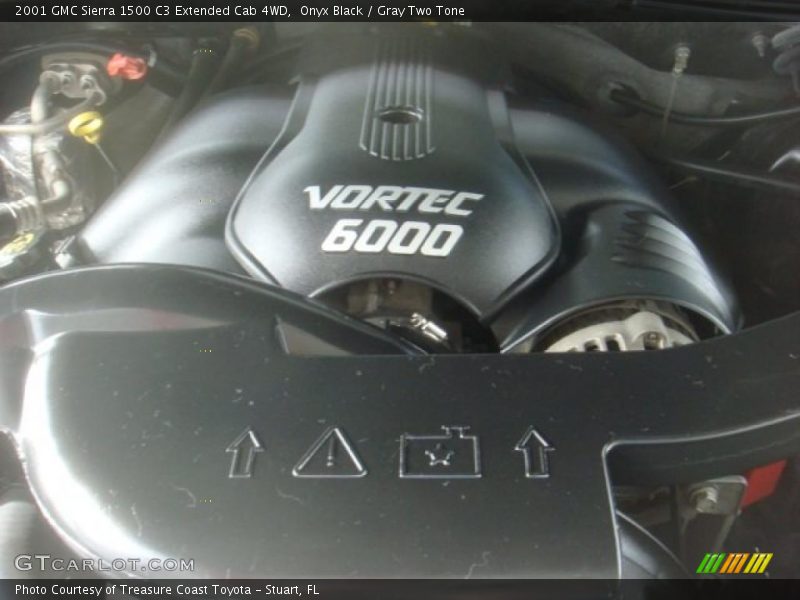 Onyx Black / Gray Two Tone 2001 GMC Sierra 1500 C3 Extended Cab 4WD
