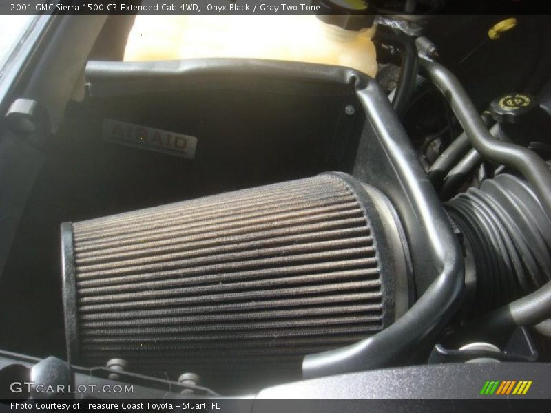 Onyx Black / Gray Two Tone 2001 GMC Sierra 1500 C3 Extended Cab 4WD