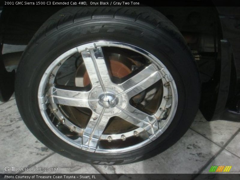 Onyx Black / Gray Two Tone 2001 GMC Sierra 1500 C3 Extended Cab 4WD