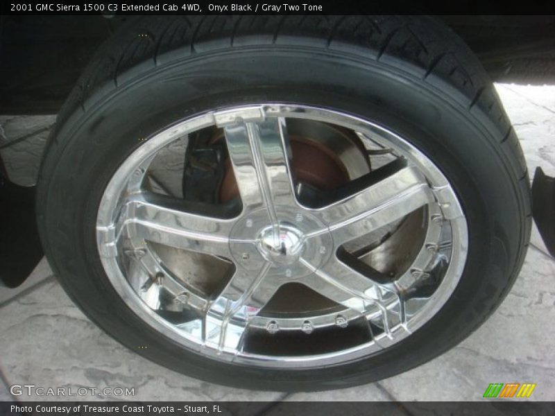 Onyx Black / Gray Two Tone 2001 GMC Sierra 1500 C3 Extended Cab 4WD