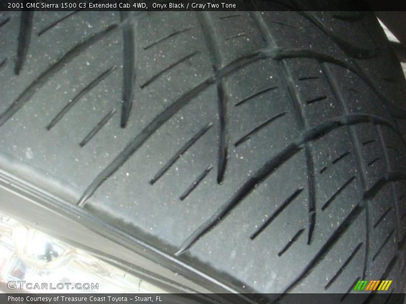 Onyx Black / Gray Two Tone 2001 GMC Sierra 1500 C3 Extended Cab 4WD