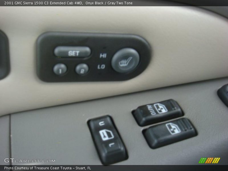 Onyx Black / Gray Two Tone 2001 GMC Sierra 1500 C3 Extended Cab 4WD