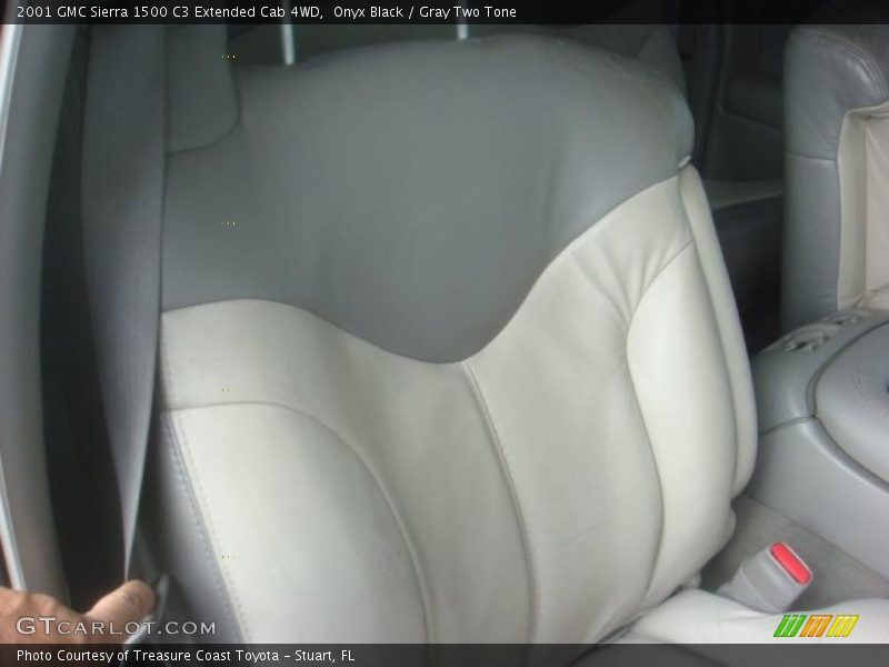 Onyx Black / Gray Two Tone 2001 GMC Sierra 1500 C3 Extended Cab 4WD