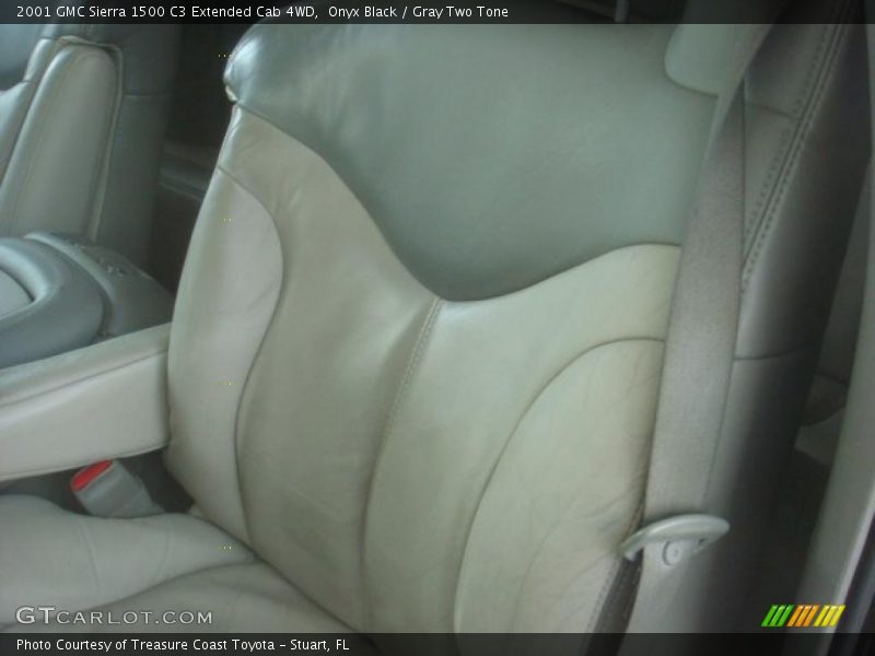 Onyx Black / Gray Two Tone 2001 GMC Sierra 1500 C3 Extended Cab 4WD