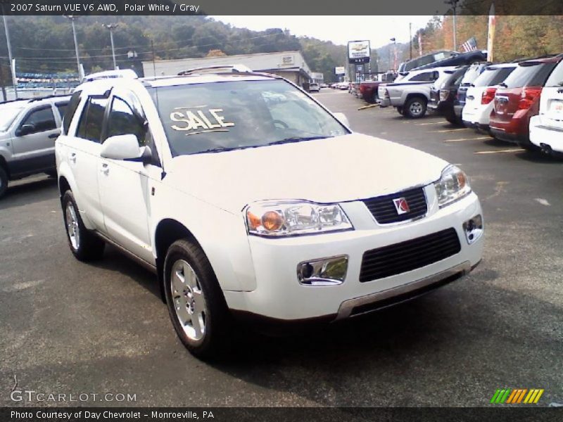 Polar White / Gray 2007 Saturn VUE V6 AWD