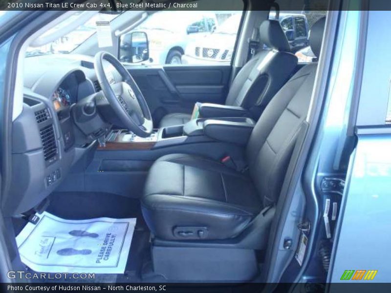 Blue Steel Metallic / Charcoal 2010 Nissan Titan LE Crew Cab 4x4