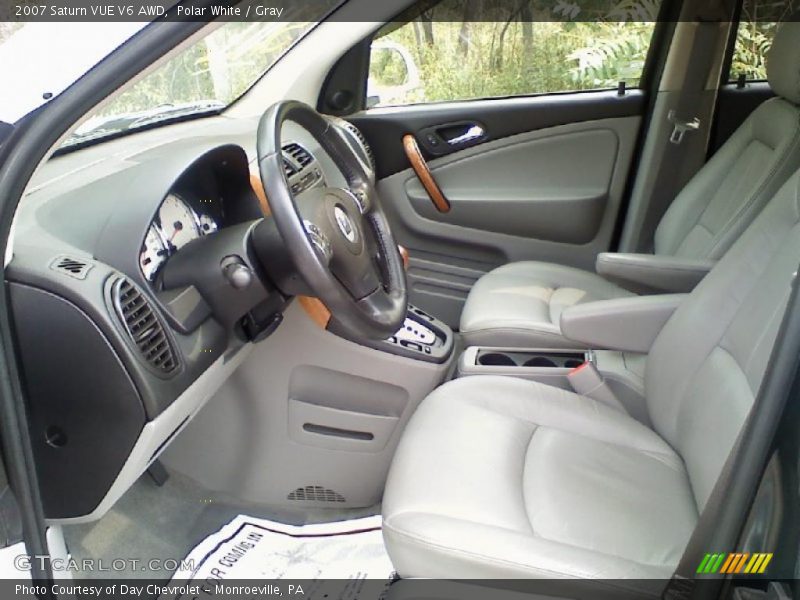 Polar White / Gray 2007 Saturn VUE V6 AWD