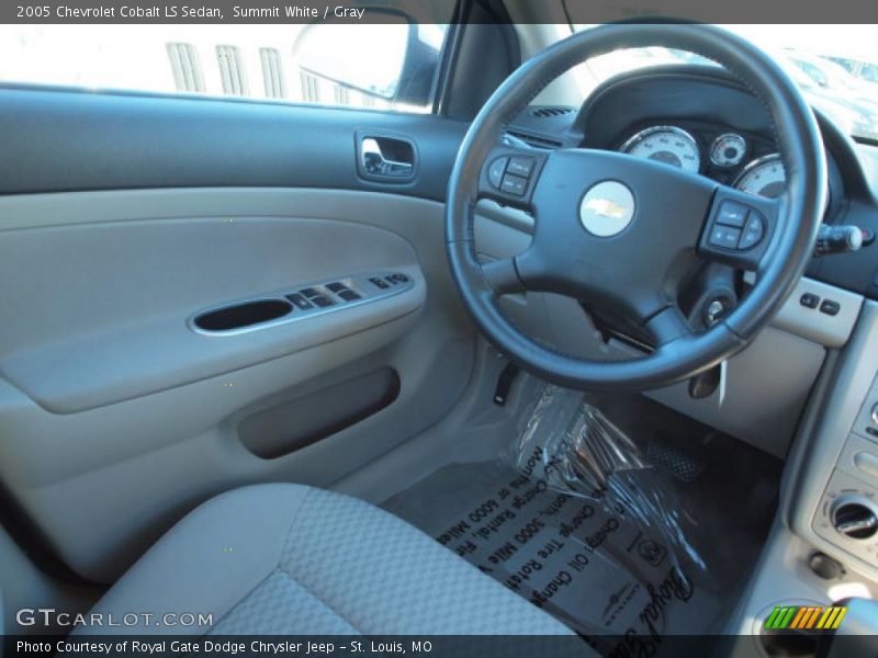 Summit White / Gray 2005 Chevrolet Cobalt LS Sedan