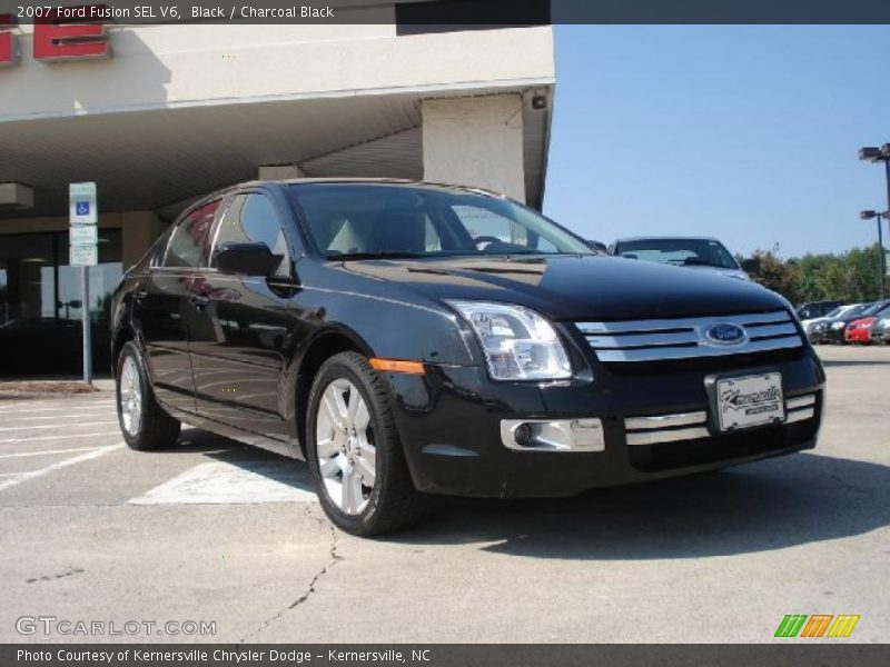 Black / Charcoal Black 2007 Ford Fusion SEL V6