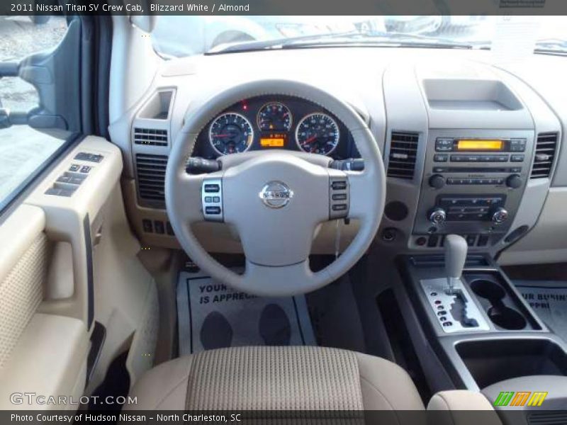 Blizzard White / Almond 2011 Nissan Titan SV Crew Cab
