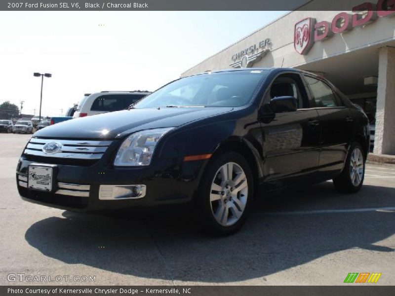 Black / Charcoal Black 2007 Ford Fusion SEL V6