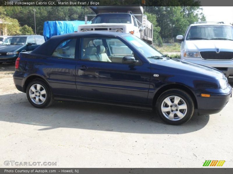 Marlin Blue Pearl / Beige 2002 Volkswagen Cabrio GLX