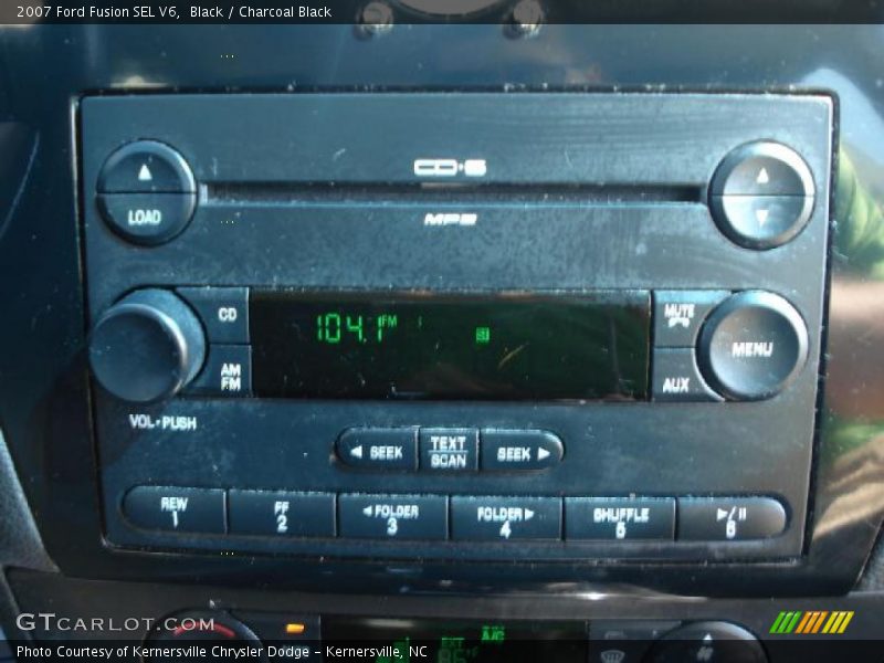 Black / Charcoal Black 2007 Ford Fusion SEL V6