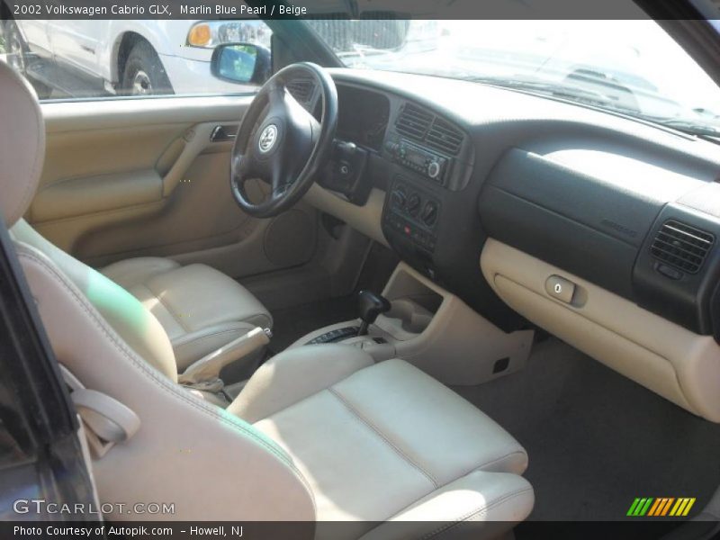 Marlin Blue Pearl / Beige 2002 Volkswagen Cabrio GLX