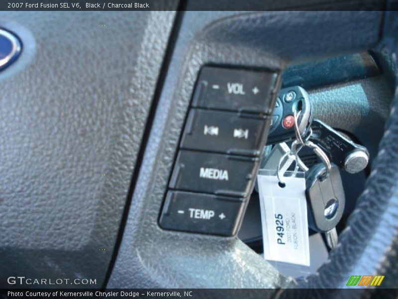 Black / Charcoal Black 2007 Ford Fusion SEL V6