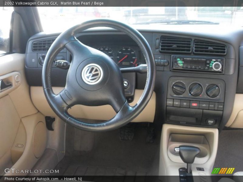 Marlin Blue Pearl / Beige 2002 Volkswagen Cabrio GLX