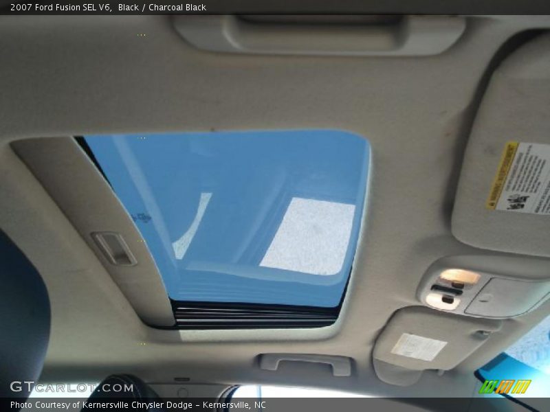 Black / Charcoal Black 2007 Ford Fusion SEL V6