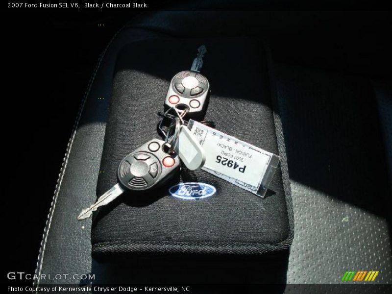 Black / Charcoal Black 2007 Ford Fusion SEL V6