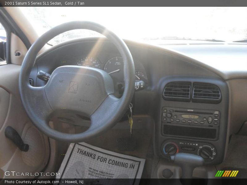 Gold / Tan 2001 Saturn S Series SL1 Sedan