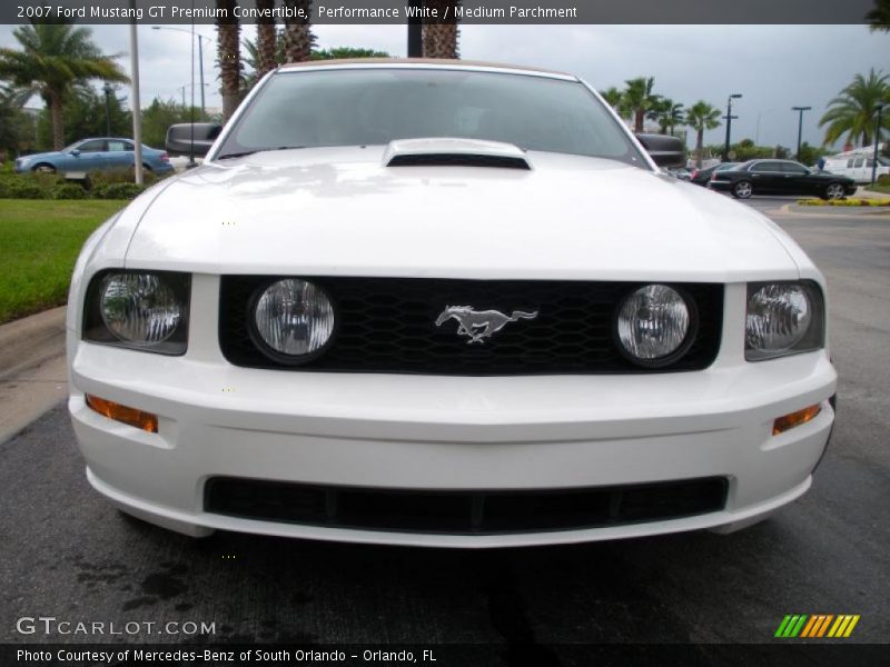 Performance White / Medium Parchment 2007 Ford Mustang GT Premium Convertible
