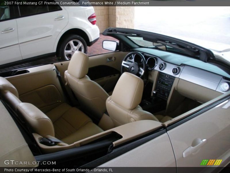 Performance White / Medium Parchment 2007 Ford Mustang GT Premium Convertible