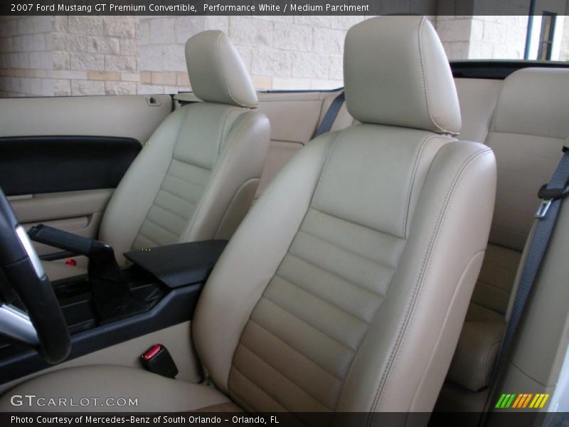 Performance White / Medium Parchment 2007 Ford Mustang GT Premium Convertible