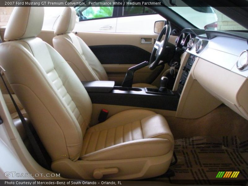 Performance White / Medium Parchment 2007 Ford Mustang GT Premium Convertible