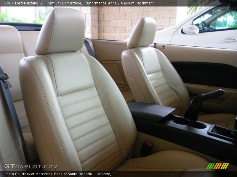 Performance White / Medium Parchment 2007 Ford Mustang GT Premium Convertible