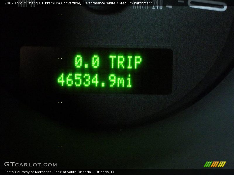 Performance White / Medium Parchment 2007 Ford Mustang GT Premium Convertible