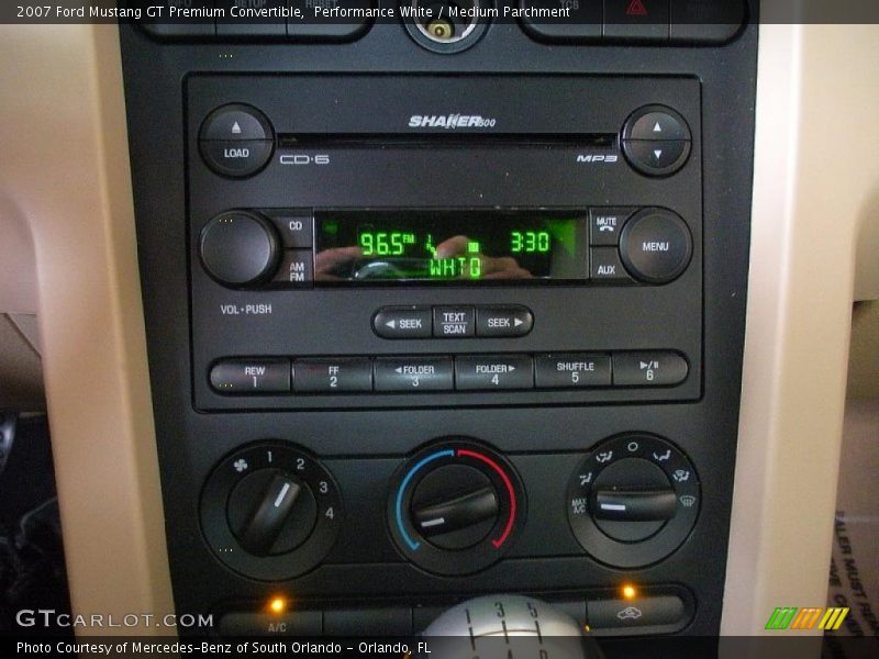 Performance White / Medium Parchment 2007 Ford Mustang GT Premium Convertible