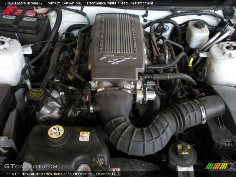 Performance White / Medium Parchment 2007 Ford Mustang GT Premium Convertible